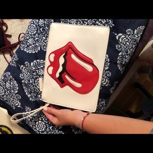Rolling Stones with leather wristlet